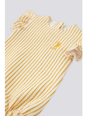 U.S. Polo Assn. Kız Bebek Krem Pijama Takım 50303760-VR071