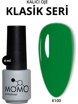 Momo Professional Kalıcı Oje Zümrüt Yeşili 4 ml Yüksek Renk Pigmenti ile Uzun Süre Kalıcı