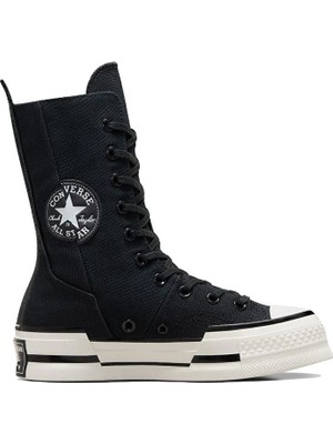 Converse Chuck 70 Plus XHi Unisex Siyah Platform Sneaker.001