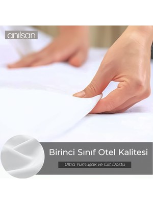 Saten Beyaz Çarşaf, 83 Tel, Tek & Çift Kişilik, Ev Ve Otel Çarşafı, Sade Ve Zarif