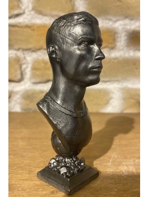 Craft 3d Atölye Ronaldo(13 Cm Boyunda)  Beton Biblo Figür- Paketi İle Beraber