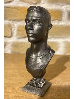 Craft 3d Atölye Ronaldo(13 Cm Boyunda)  Beton Biblo Figür- Paketi İle Beraber