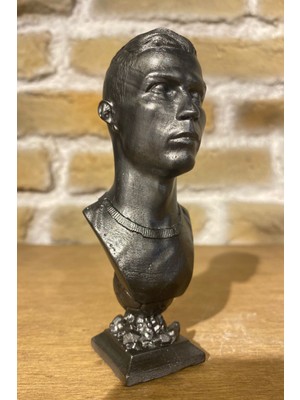 Craft 3d Atölye Ronaldo(13 Cm Boyunda)  Beton Biblo Figür- Paketi İle Beraber