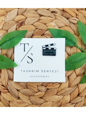 Tasarım Sentezi Rozet Metal Broş Yaka Okul Çantası Kıyafet Şapka Takı Aksesuar Klaket Film Çekim Sinema Rosette