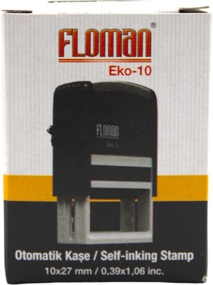 Floman 910 10 x 27 mm Otomatik Kaşe Siyah Keçeli