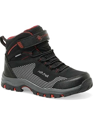 Lumberjack Fuller Hı 3pr Cırtlı Watherproof Erkek Çocuk Outdoor Bot Siyah Kırmızı