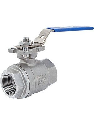 Unox Iki Parçalı Tepe Flanşlı Paslanmaz Dişli Küresel Vana 1/2"