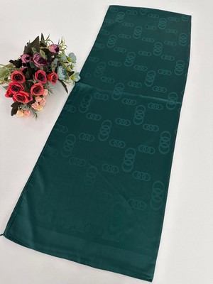 Polo Craft Halka Desen Jakar Şal Zümrüt JSL1419