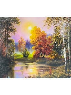 Elegantshop 5d Yapışan Boncuk Goblen 40 x 50 cm Mozaik Tablo Pano 77017