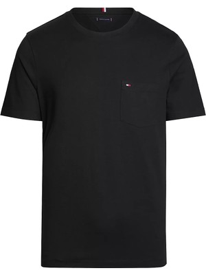 Tommy Hilfiger Erkek Pocket Tee T-Shirt-Siyah