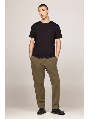 Tommy Hilfiger Erkek Pocket Tee T-Shirt-Siyah