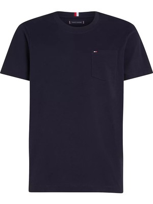 Tommy Hilfiger Erkek Pocket Tee T-Shirt-Lacivert