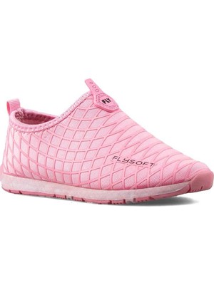 Karışık Fly Soft Pembe Çocuk Kreş Okul Ayakkabısı Su Itici