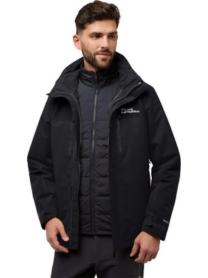 Jack Wolfskin Jasper 3ın1 Jkt M Erkek Outdoor Ceket A61858-6000 Black