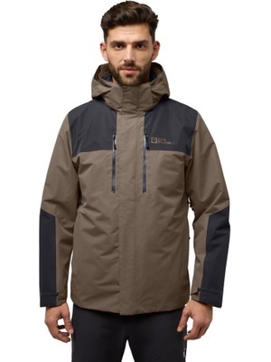 Jack Wolfskin Jasper 3ın1 Jkt M Erkek Outdoor Ceket A61858-5719 Cold Coffee