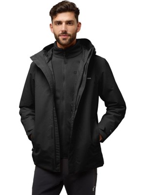 Jack Wolfskin Altenberg 3ın1 Jkt M Erkek Outdoor Ceket A61864-6000 Black