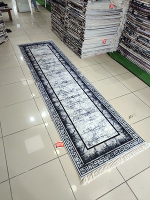 Zeyra Home 80X300 Makinada Yıkanabilir Kaymaz Dod Taban 3,5mm Süngerli  Yolluk