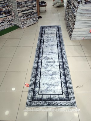 Zeyra Home 80X300 Makinada Yıkanabilir Kaymaz Dod Taban 3,5mm Süngerli  Yolluk