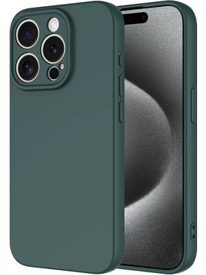 ZORE Apple iPhone 15 Pro Max Kılıf Mara Lansman Kapak-Koyu Yeşil