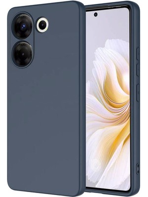 Case World Tecno Camon 20 Pro 5g Kapak Içi Kadife Kamera Korumalı Lansman Silikon Kılıf - Petrol Mavisi