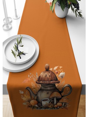 Bertille Home Sonbahar Serisi 140X40 cm Dijital Baskılı Runner (Halloween Autumn)