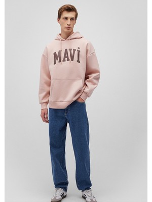 Mavi Logo Baskılı Kapüşonlu Pembe SWEATSHIRT067149-71150