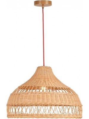 Amorconcept Rattan Avize Sarkıt Avize 35X35 cm