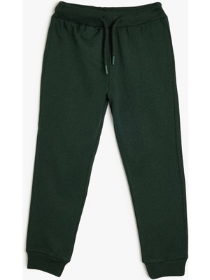 Koton Basic Jogger Eşofman Altı Beli Bağlamalı Cepli