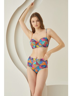 Loya Renkli Sundream Tek Üst Bikini