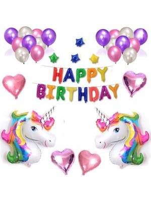 Mg Store Unicorn Parti Seti- Unicorn Doğum Günü Seti KB4068