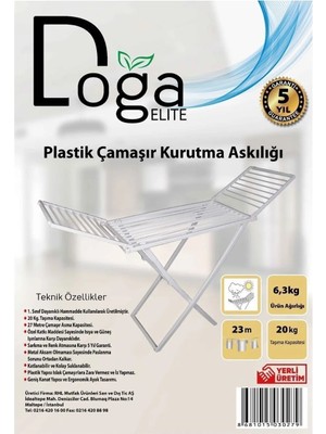 Doğa - Elıte Plastik Çamaşır Kurutma Askılığı