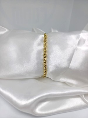 Rosa Juliet Jewelry Kadın Gold Renk Çelik Burgu 4mm Bileklik