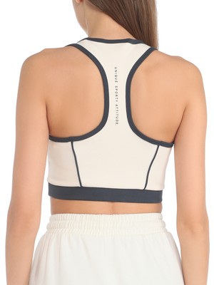 Guess Kadın Sıgnature Actıve Top Bras Crop-Krem