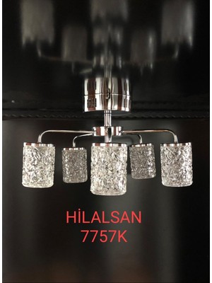 Hilalsan Modern Krom LED Avize 7757K 30CM - 50CM