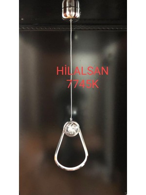 Hilalsan Modern Krom LED Avize 7745K 120 cm - 20 cm