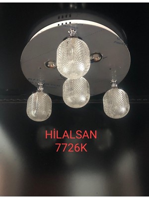 Hilalsan Modern Krom LED Avize 7726K 20 cm - 40 cm