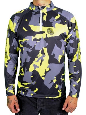 Oslo Performans Balıkçı T-Shirt Yellow Camo