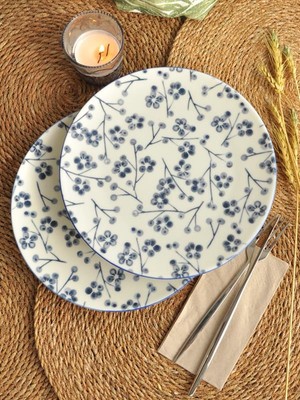 Sipahi Tomurcuk 2 Li Servis Tabağı 25 cm Porselen