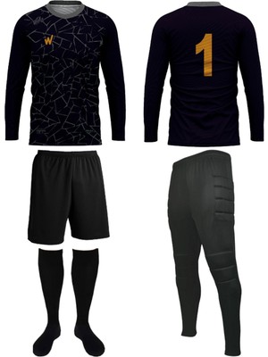 Wallzon Kaleci Forma,Eşofman,Şort,Konç Buffon Model 4 Lü Set(Formaya Isim Baskısı Için Harf Hediyeli)