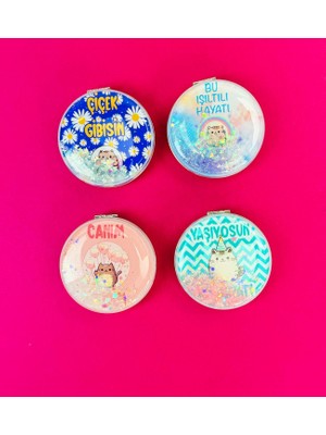 Giftmoda Motto Tasarımlı Oval Ayna