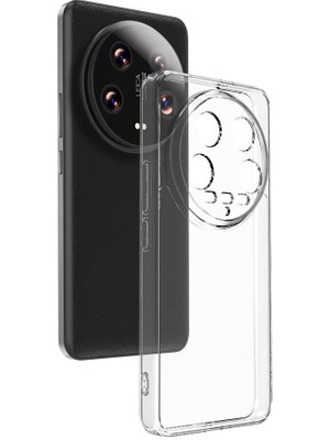 Xiaomi Mi 14 Ultra Kılıf Zore Süper Silikon Kapak-Renksiz
