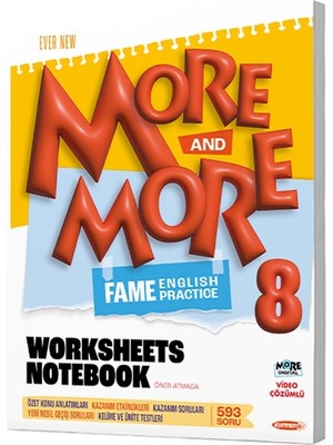 Kurmay Yayınları  More & More 8 Worksheets Notebook