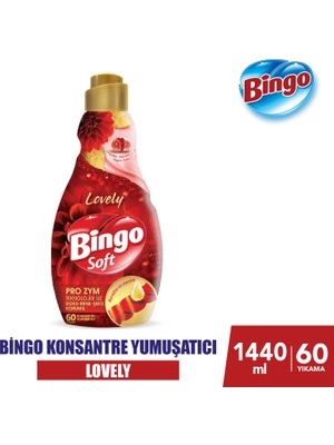 Bingo Soft Konsantre Çamaşır Yumuşatıcısı Lovely 1440 ml