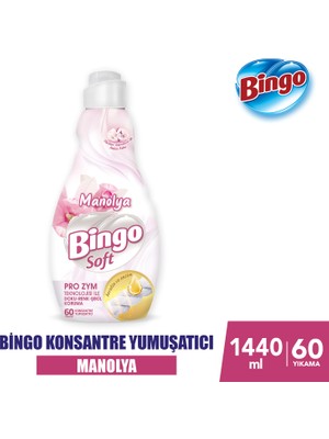 Bingo Soft Konsantre Çamaşır Yumuşatıcısı Manolya Bahçesi 1440 ml