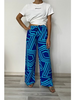 520CK Kadın Yazlık Pantolon - Viskon Pantolon