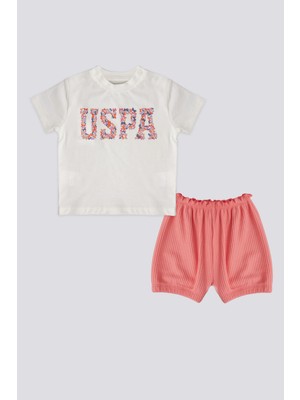 U.S. Polo Assn. Kız Bebek Krem Pijama Takım 50303769-VR071