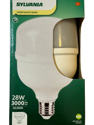 Sylvania 28W 3000K (Sarı Işık) E27 Duylu Torch Ampul (2 Adet)