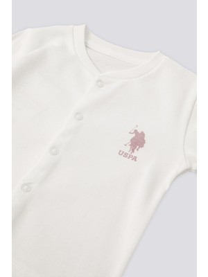 U.S. Polo Assn. Kız Bebek Krem Pijama Takım 50303665-VR071