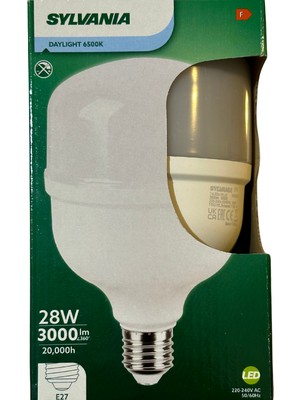 Sylvania 28W 6500K (Beyaz Işık) E27 Duylu Torch Ampul (4 Adet)