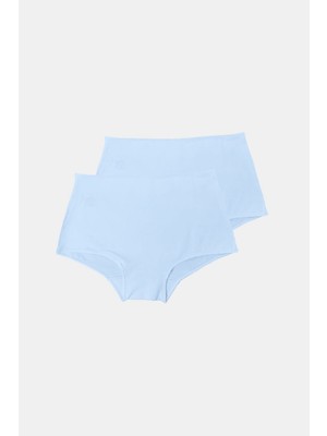 Malabadi 1053 2'li Paket Kadın Modal Geniş Kenarlı Iz Yapmayan Slip & Külot